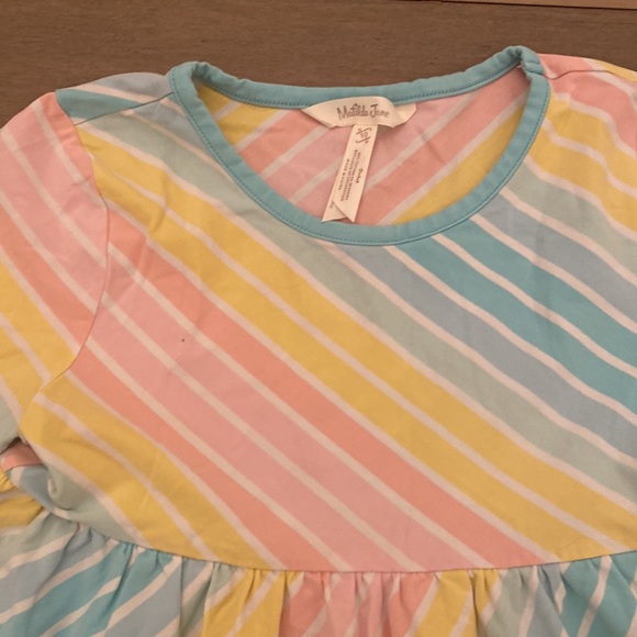 Matilda Jane Girls Bright and Sunny Stripe Dress size 10 - Picture 2 of 10